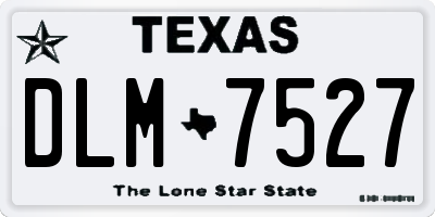 TX license plate DLM7527