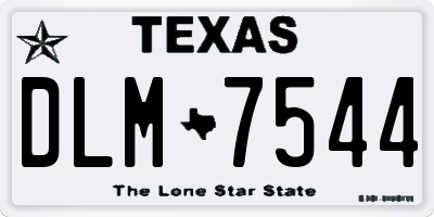 TX license plate DLM7544