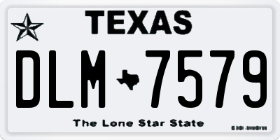 TX license plate DLM7579