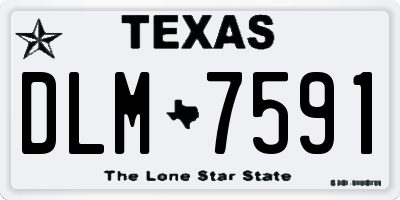 TX license plate DLM7591