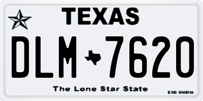 TX license plate DLM7620
