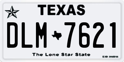 TX license plate DLM7621