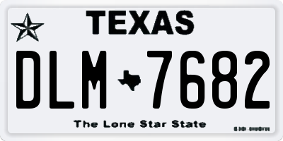 TX license plate DLM7682