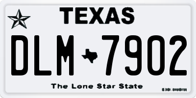 TX license plate DLM7902