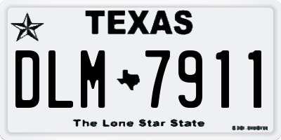 TX license plate DLM7911