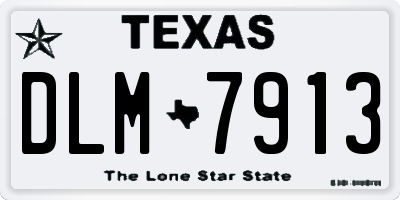 TX license plate DLM7913