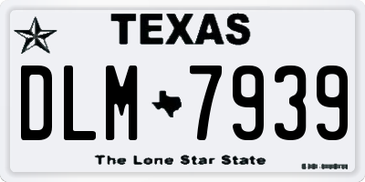 TX license plate DLM7939