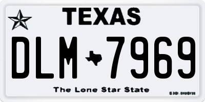 TX license plate DLM7969