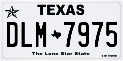 TX license plate DLM7975