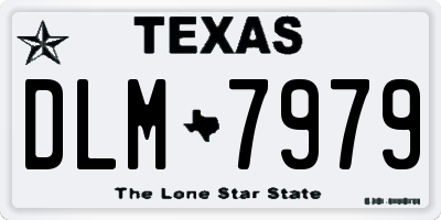 TX license plate DLM7979