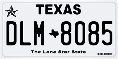 TX license plate DLM8085