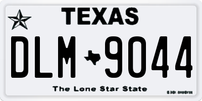 TX license plate DLM9044