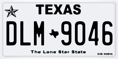 TX license plate DLM9046