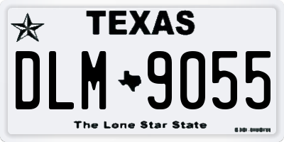 TX license plate DLM9055