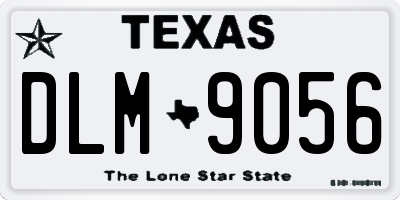 TX license plate DLM9056