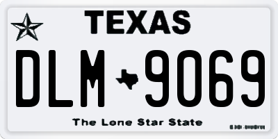 TX license plate DLM9069