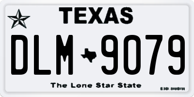 TX license plate DLM9079