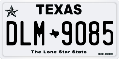 TX license plate DLM9085
