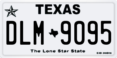 TX license plate DLM9095