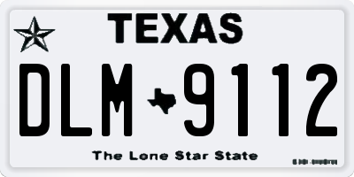 TX license plate DLM9112