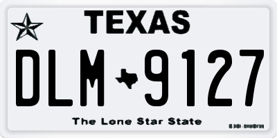 TX license plate DLM9127