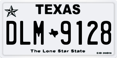 TX license plate DLM9128