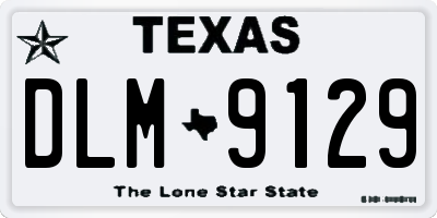 TX license plate DLM9129