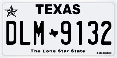TX license plate DLM9132