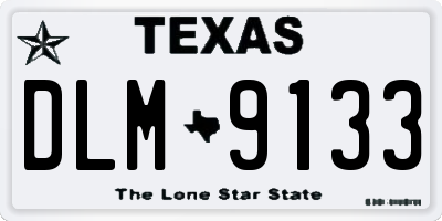 TX license plate DLM9133