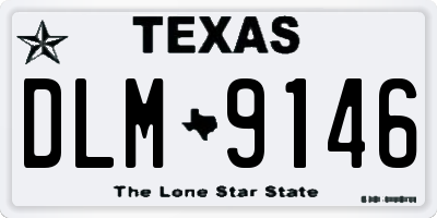 TX license plate DLM9146