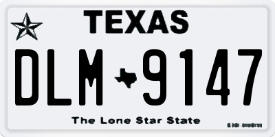 TX license plate DLM9147