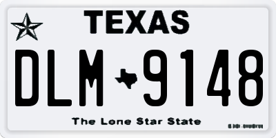 TX license plate DLM9148
