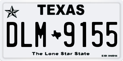 TX license plate DLM9155