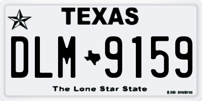 TX license plate DLM9159