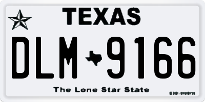 TX license plate DLM9166