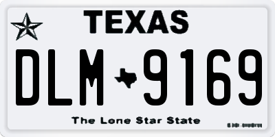 TX license plate DLM9169