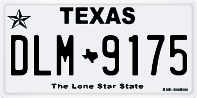 TX license plate DLM9175