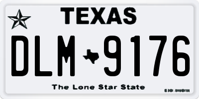 TX license plate DLM9176