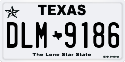 TX license plate DLM9186