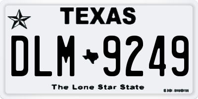 TX license plate DLM9249