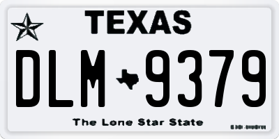 TX license plate DLM9379