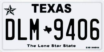 TX license plate DLM9406