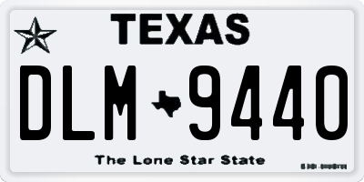 TX license plate DLM9440