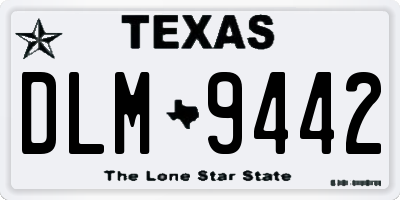 TX license plate DLM9442