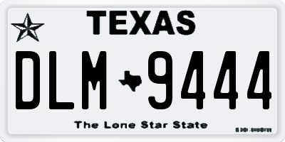 TX license plate DLM9444