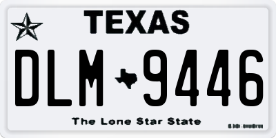TX license plate DLM9446