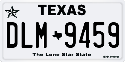 TX license plate DLM9459