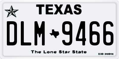 TX license plate DLM9466