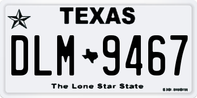TX license plate DLM9467