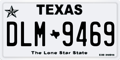 TX license plate DLM9469